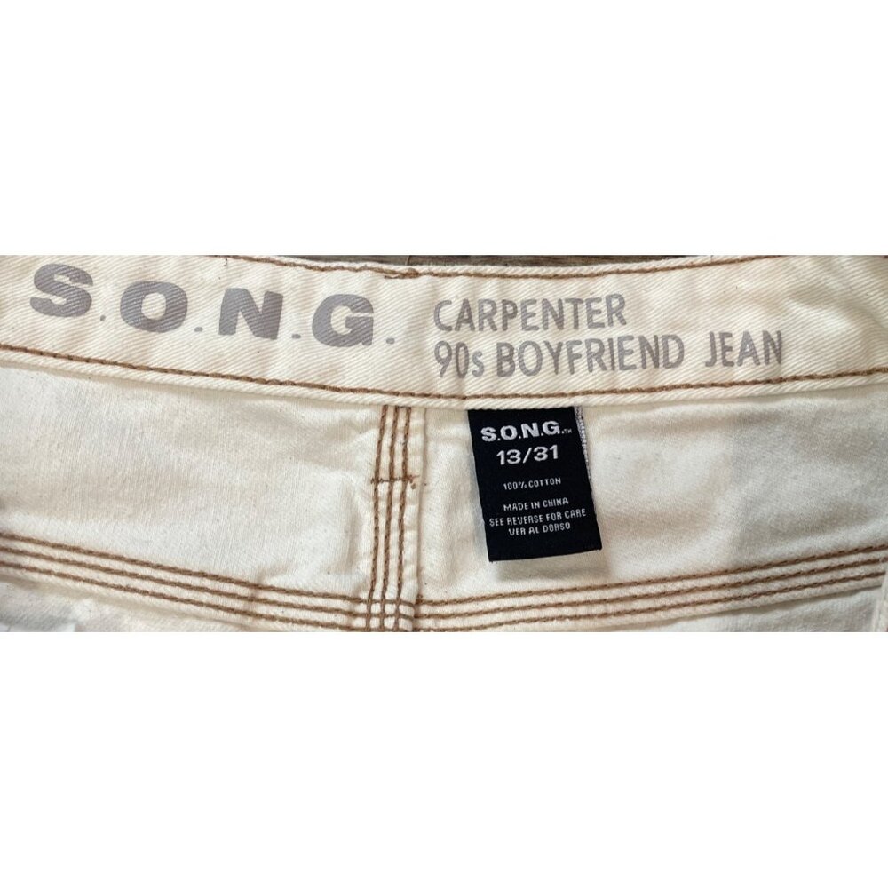 S.O.N.G. Carpenter 90s Boyfriend Jean Size 13/31 Retro Vintage Comfort - Picture 4 of 5
